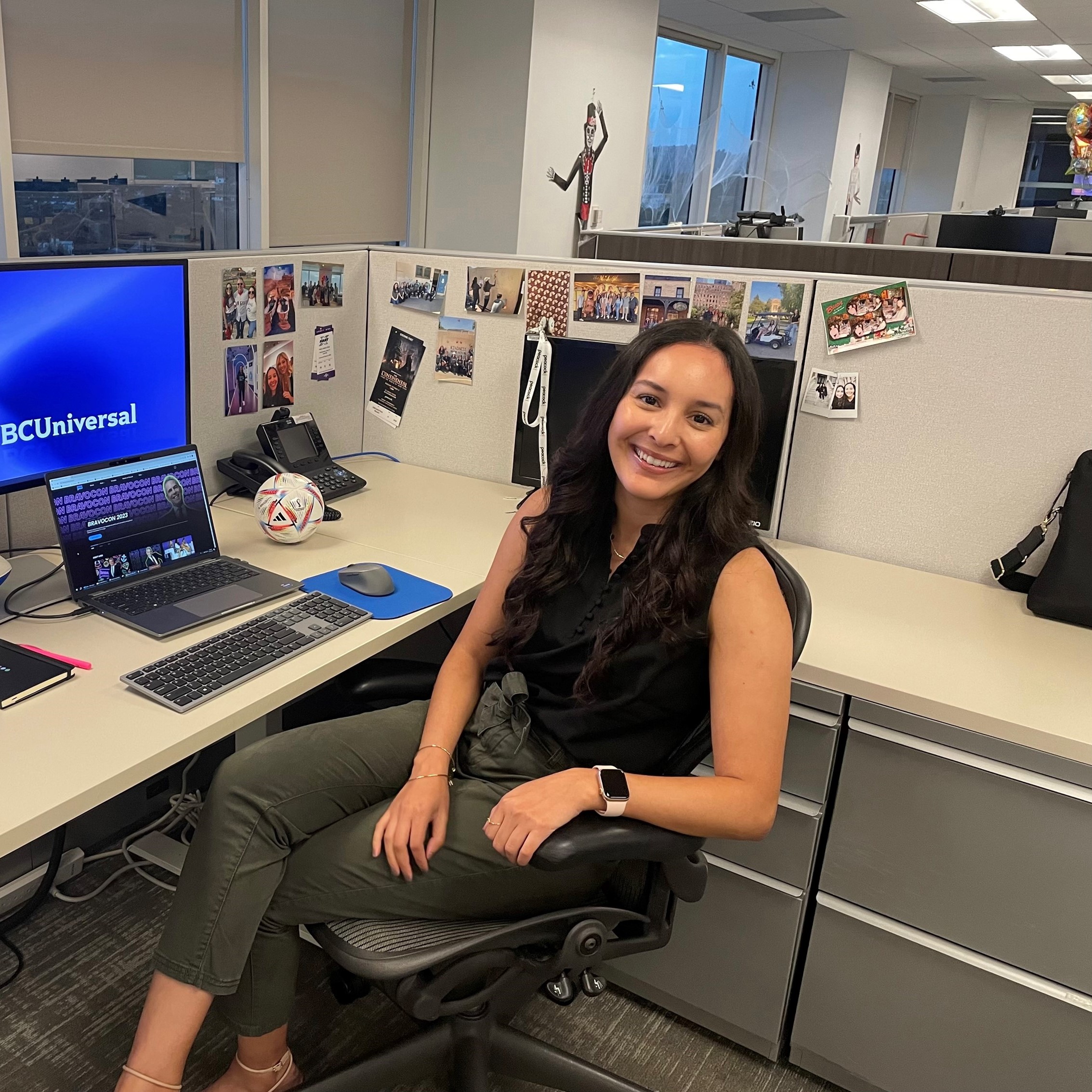 Alexis at desk